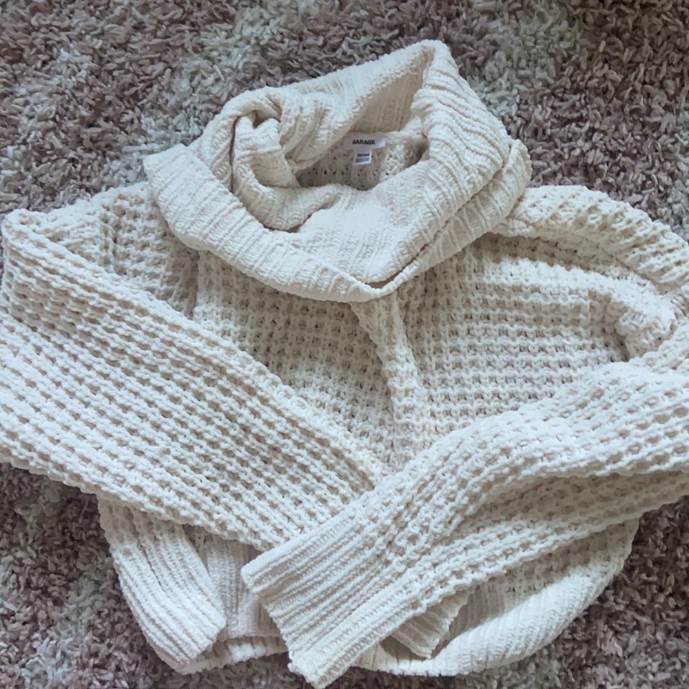 Garage cropped turtle neck sweater